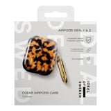 iDeal of Sweden AirPods (1. &amp; 2. Gen.) Clear Case m. Karabinkrok - Skilpadde