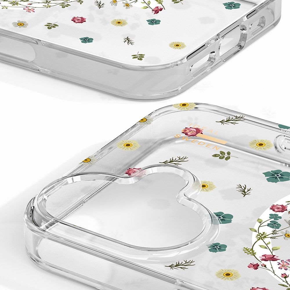 iPhone 16 iDeal Of Sweden gjennomsiktig deksel - MagSafe-kompatibel - Petite Floral