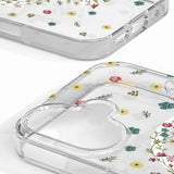 iPhone 16 iDeal Of Sweden gjennomsiktig deksel - MagSafe-kompatibel - Petite Floral