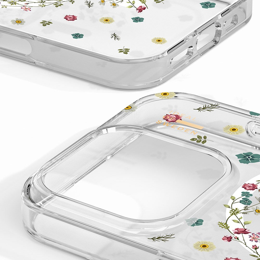 iPhone 16 Pro iDeal Of Sweden gjennomsiktig deksel - MagSafe-kompatibel - Petite Floral