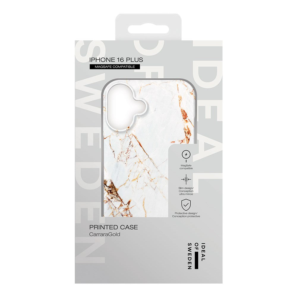 iPhone 16 Plus iDeal Of Sweden Fashion Case - MagSafe-kompatibel - Pastellmarmor