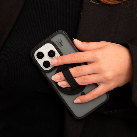 iDeal of Sweden Resirkulert silikonringfeste - MagSafe-kompatibel - Svart