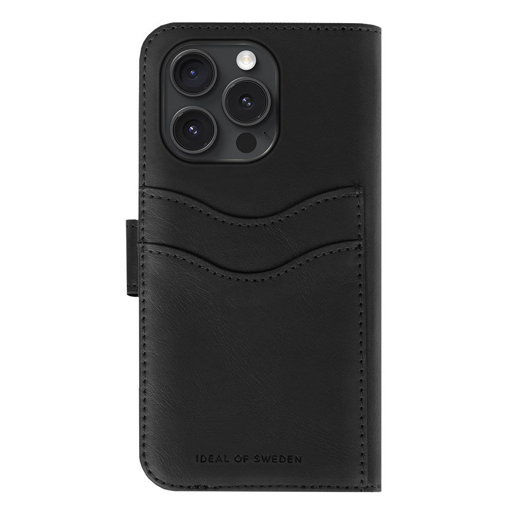 iDeal Of Sweden iPhone 16 Magnet Wallet+ Flip Deksel - Svart