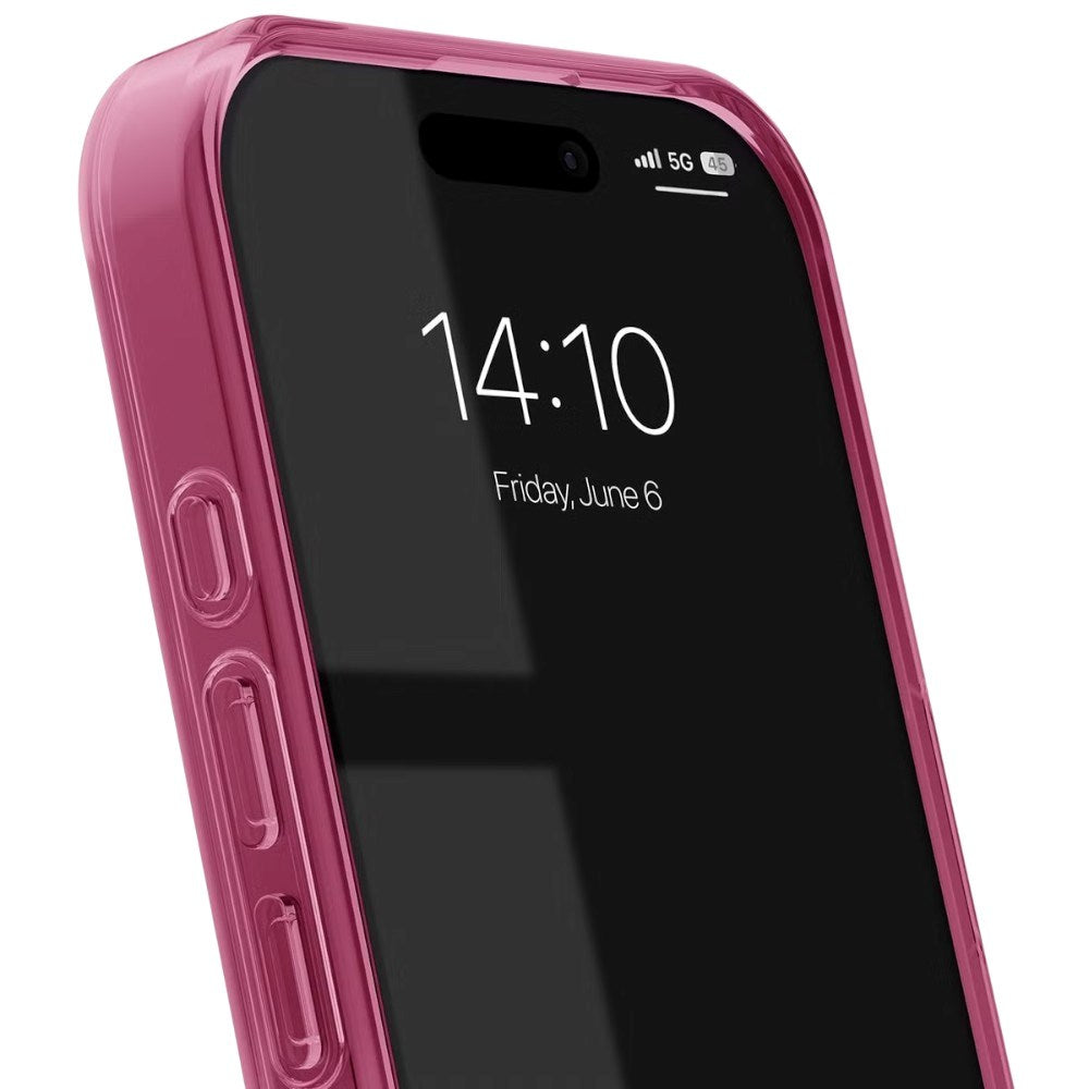 iPhone 16 Pro iDeal Of Sweden Clear Cover - MagSafe Kompatibel - Cherry Crush