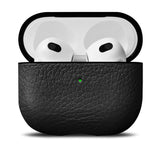 Woolnut AirPods (3. gen.) Ekte lærveske - svart