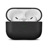 Woolnut AirPods Pro (2. gen.) ekte lærveske - svart