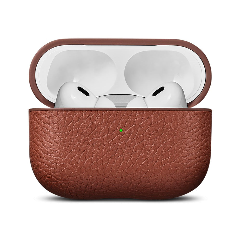 Woolnut AirPods Pro (2. generasjon) ekte lærveske - brun