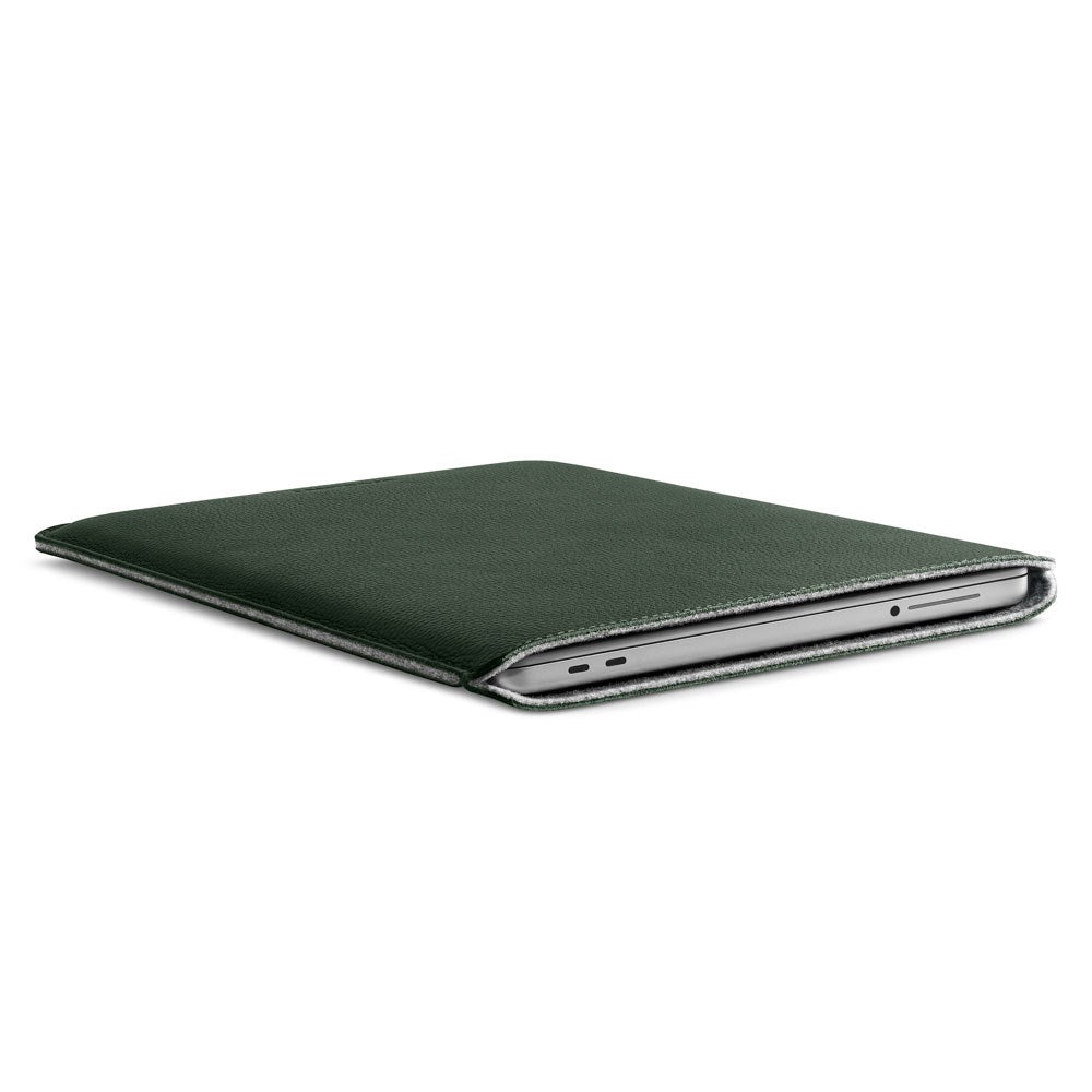 Woolnut Leather Sleeve til MacBook Neo 13 A18 Pro (2026) - Grøn