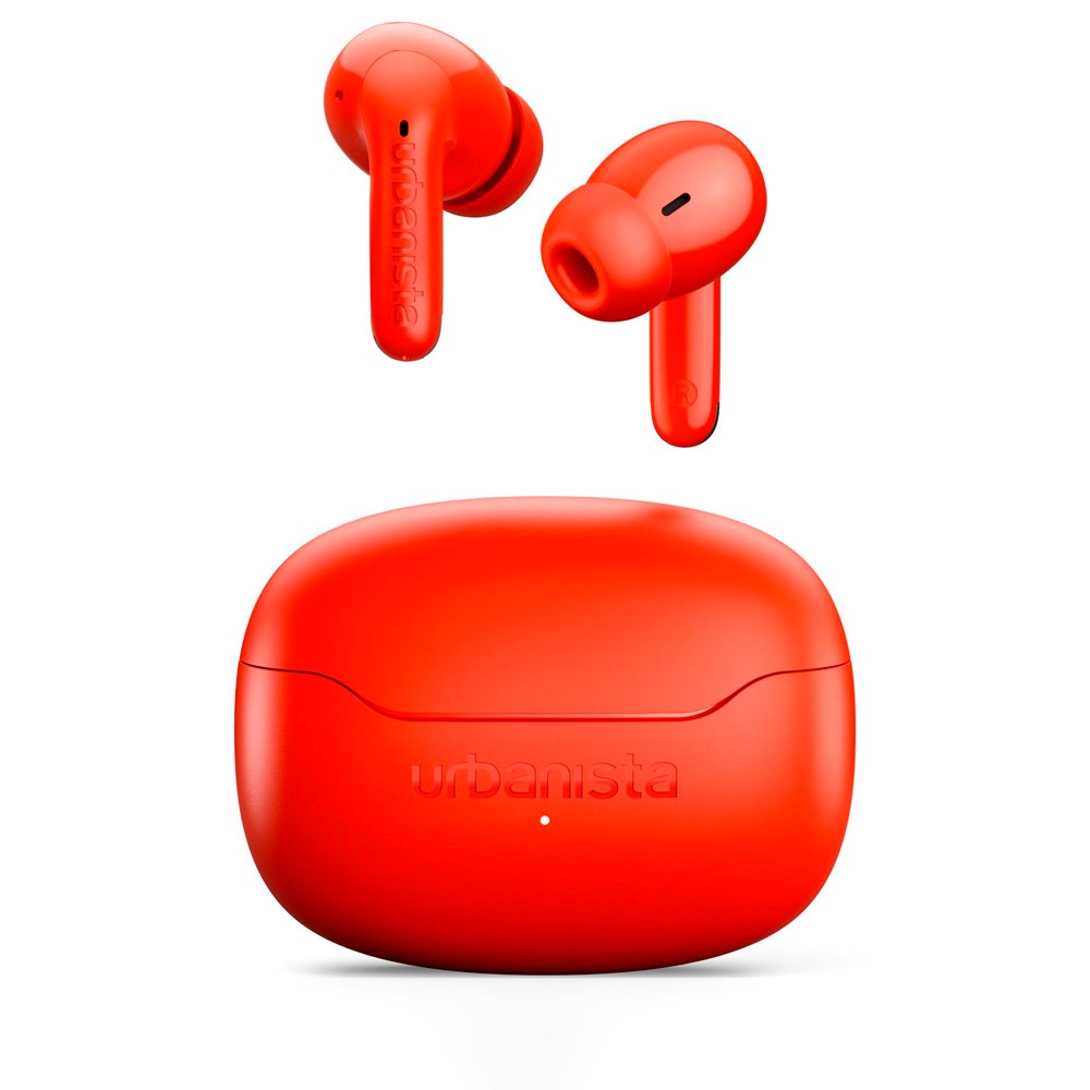 Urbanista Palermo In-Ear Headset - Active Noise Cancelling - Poppy Orange