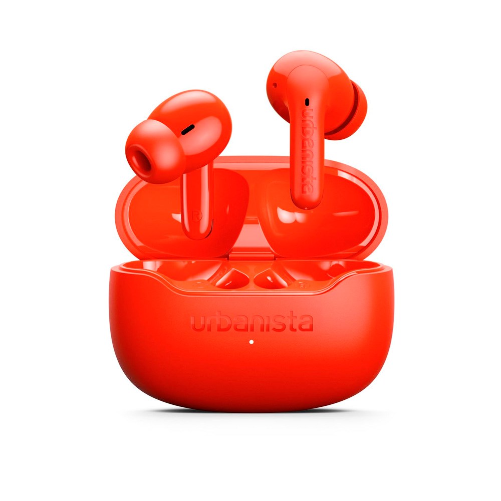 Urbanista Palermo In-Ear Headset - Active Noise Cancelling - Poppy Orange