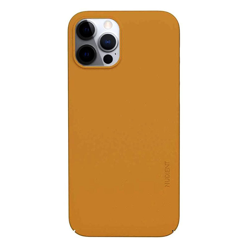 Nudient Thin Case V3 iPhone 12 / 12 Pro Deksel - Saffron Gul