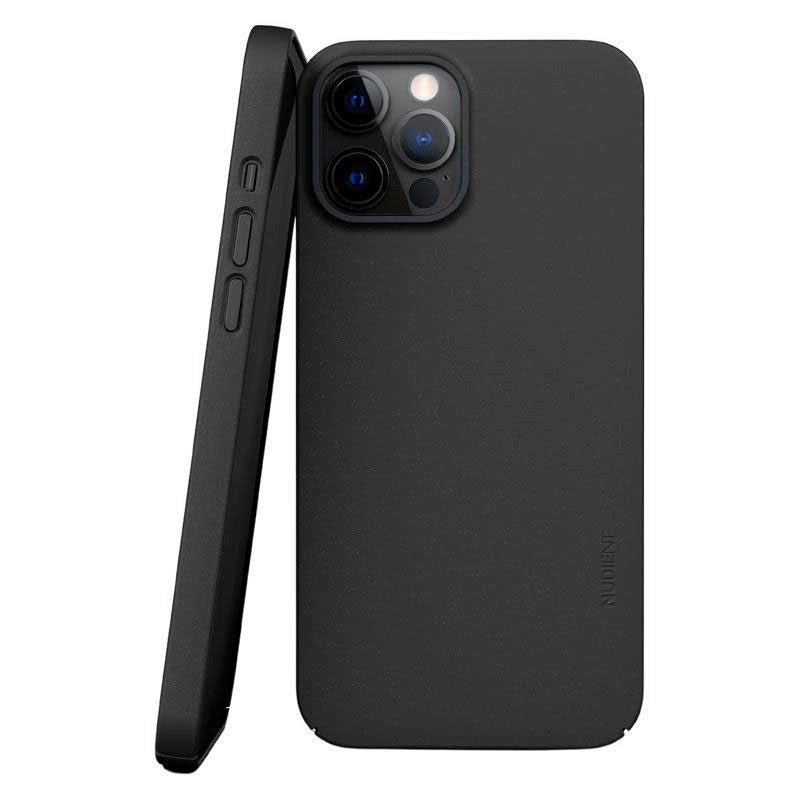 Nudient Thin Case V3 iPhone 12 / 12 Pro-deksel - Blekksvart