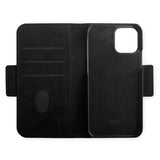 iPhone 12 / 12 Pro Key Nordfjord Slim Wallet Skinndeksel m. Lommebok - Svart