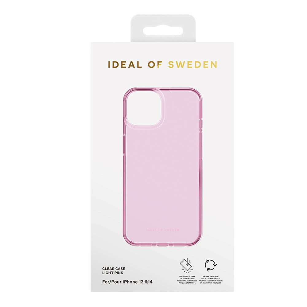 iPhone 14 / 13 Ideal Of Sweden Clear Deksel - Lys Rosa