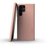 Nudient Thin Case V3 Samsung Galaxy S22 Ultra Bakdeksel - Støvet rosa