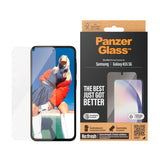 Samsung Galaxy A55 (5G) PanzerGlass Ultra Wide Fit Re:fresh Beskyttende glass m. EasyAligner - Platinum Strength - Gjennomsiktig