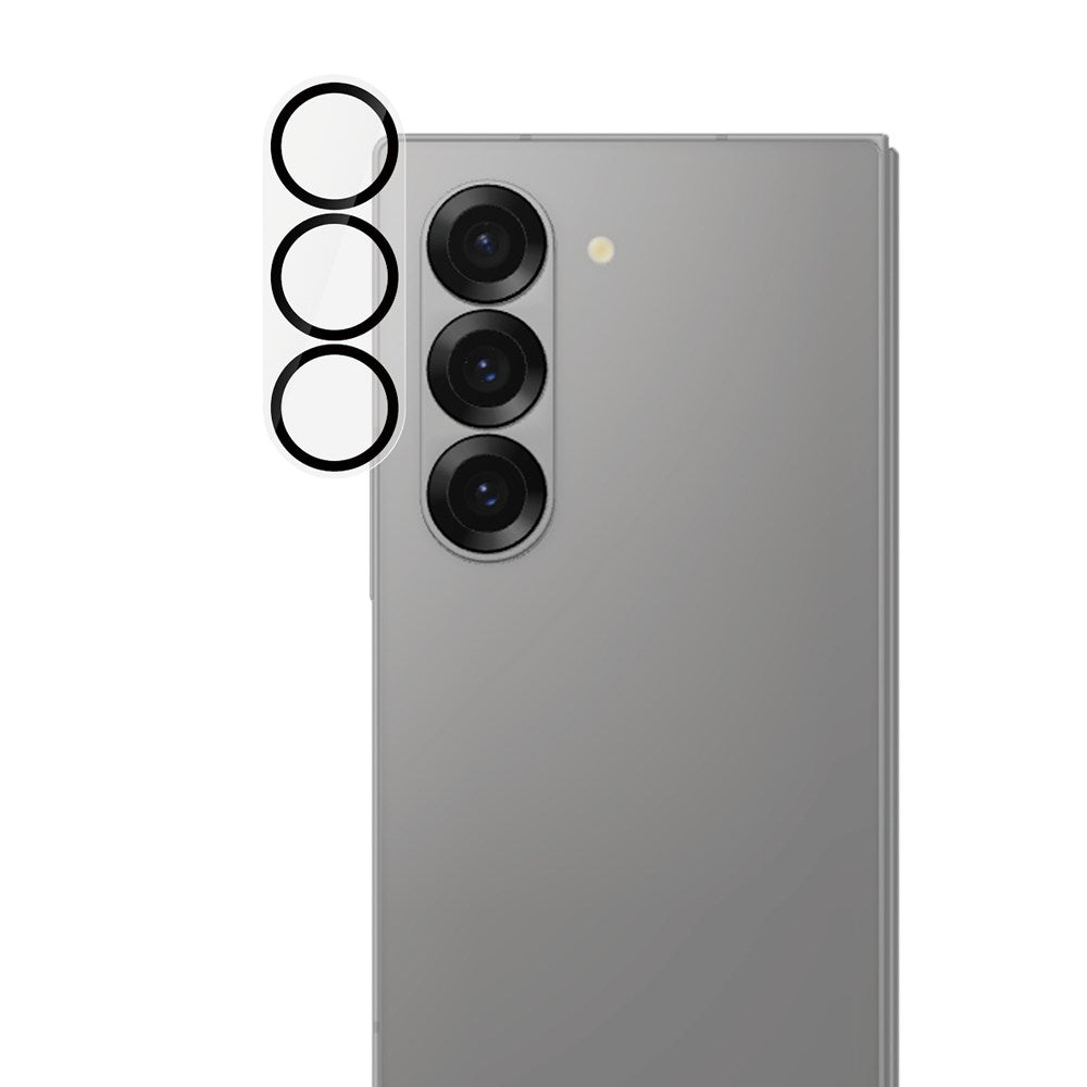 Samsung Galaxy Z Fold6 PanzerGlass PicturePerfect - Kamerabeskyttelsesglass - Platinastyrke - Gjennomsiktig / Svart