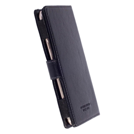 Krusell Sigtuna FolioWallet Universal Leather Flip Cover Størrelse XXL - Svart