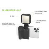 Digipower Follow Me Vlogging Kit w. Stativ for smarttelefon m. Fjernkontroll og mikrofon - Svart