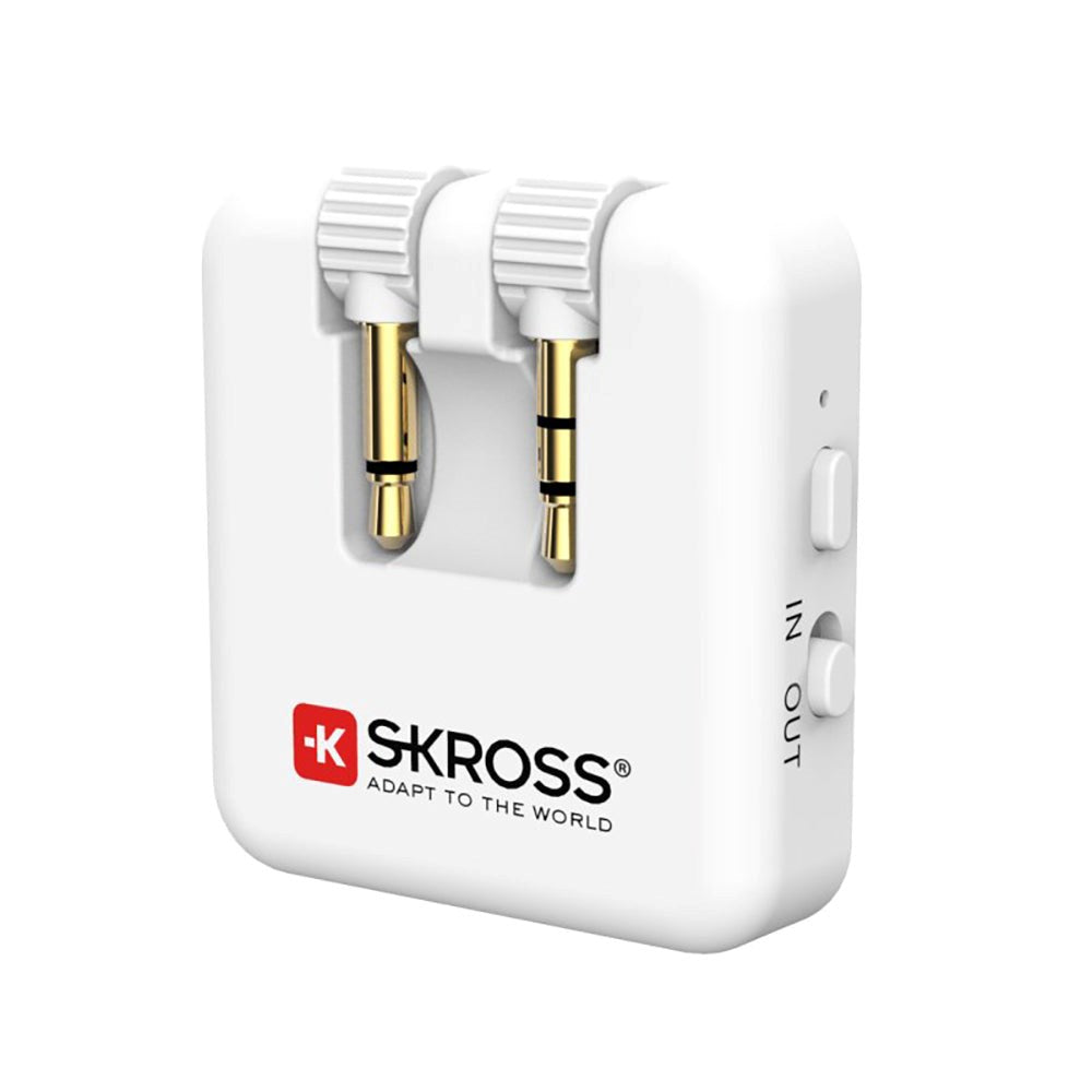 Skross 2-i-1 Bluetooth Audio Mottaker / Sender - Hvit
