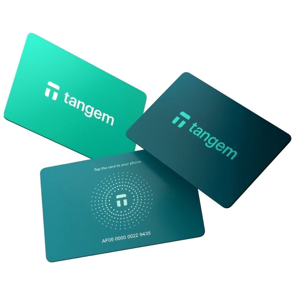 Tangem - Wallet Card - 3 stk - Electric Sea