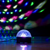 Manhattan Mini Bluetooth Højttaler m. Fjernbetjening & Disko Lyskugle - Sort