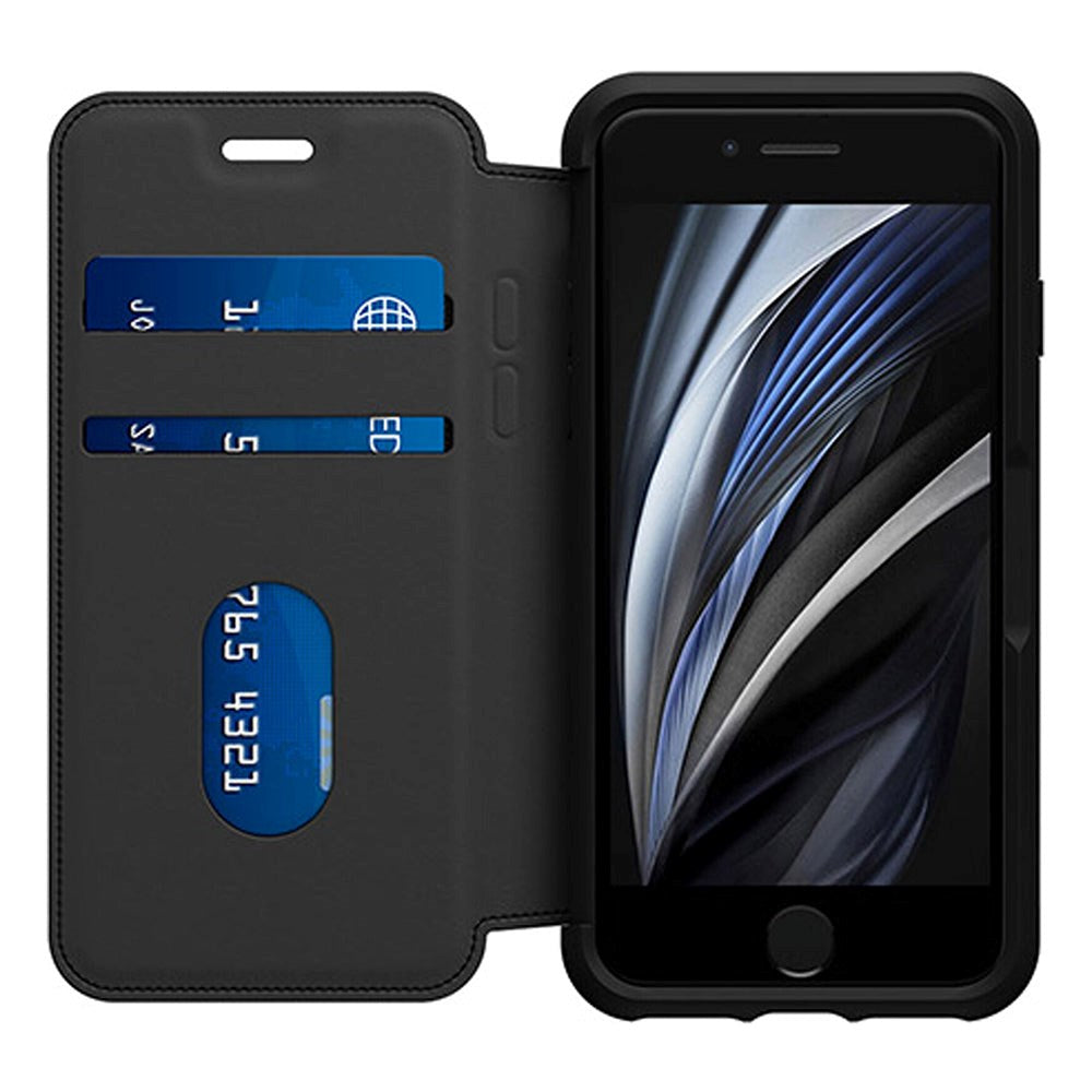 OTTERBOX iPhone SE (2022 / 2020) / 8 / 7 Strada Flip Cover - Svart