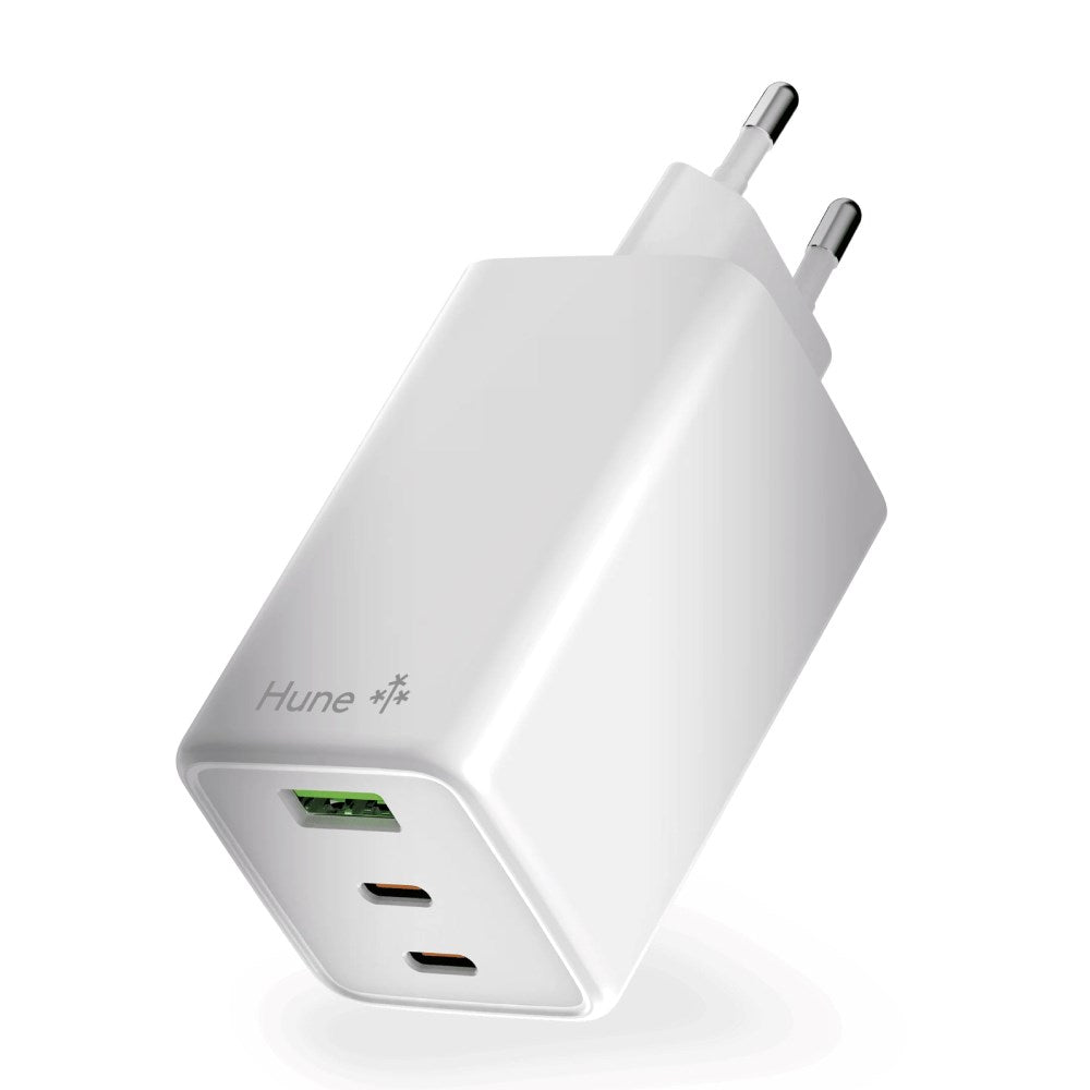 Hune Huron 100W Vægoplader - 1 x USB-C & 1 x USB-A - Hvid