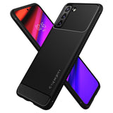 Samsung Galaxy S21 Spigen Rugged Armor Deksel - Svart