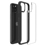 iPhone 15 Plus Spigen Ultra Hybrid-deksel - Gjennomsiktig / Svart