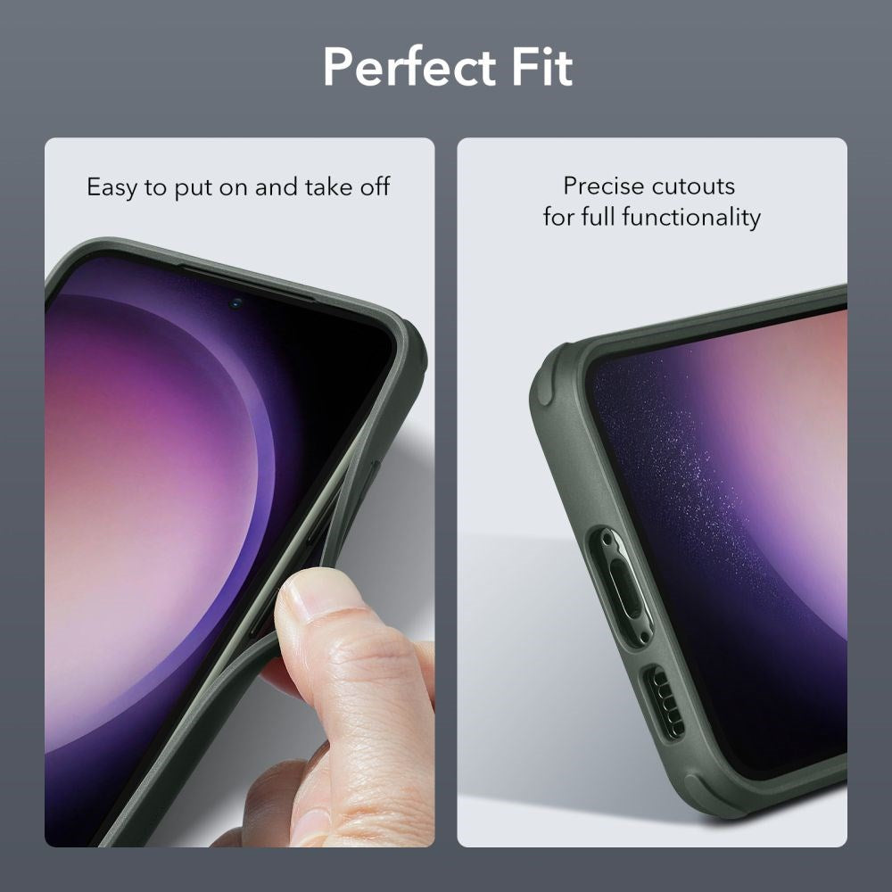 Samsung Galaxy S23 ESR Classic bakdeksel m. Stativ - Gjennomsiktig / Grønn