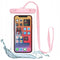 Tech-Protect Universal Waterproof Case - Rosa / Transparent (maks. mobil: 163 x 90 x 10 mm)