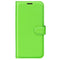 Samsung Galaxy A25 (5G) Litchi Leather Flip Cover m. Lommebok - Grønn