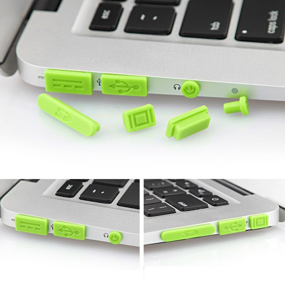 MacBook Silikon Anti-Dust Plugs - Grønn