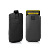 Universal Leather Case SBS - (Maks. Mobil: 116 x 59) - Svart 