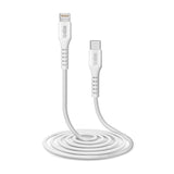 SBS USB-C til Lightning-kabel - 2 meter - MFI - 480 Mbit/s - Hvit