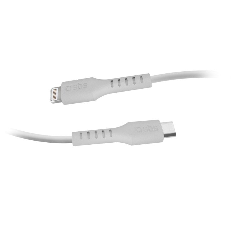 SBS USB-C til Lightning-kabel - 2 meter - MFI - 480 Mbit/s - Hvit