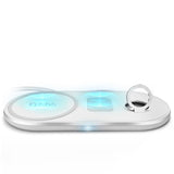 SBS 10W 3 i 1 trådløs ladestasjon - Hvit