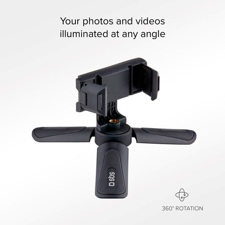 SBS Tripod Pro Stand for Smartphone - Max Mobile: 55 - 88mm - Svart