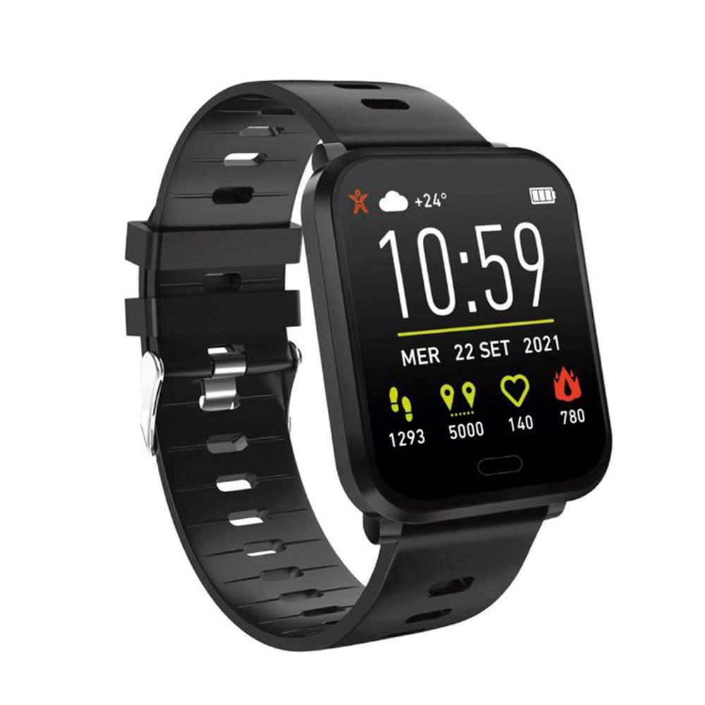 SBS Beat Spirit Smartwatch m. Sleep Tracker &amp; Skritteller - IP68 - Svart