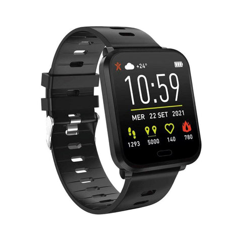 SBS Beat Spirit Smartwatch m. Sleep Tracker &amp; Skritteller - IP68 - Svart