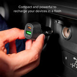 SBS 20W billader m. 1 x AFC USB-A &amp; 1 x USB-C PD - Svart
