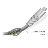 SBS Extreme Collection USB-A til USB-C flettet aramidfiberkabel - 1,5 meter - 480 Mbit/s - Svart