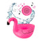 MUSIC HERO Bluetooth-høyttaler m. Oppblåsbar svømmering - Flamingo