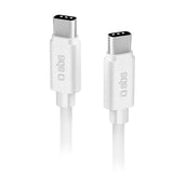 SBS Polo Collection USB-C til USB-C-kabel - 1 meter - 480 Mbit/s - Hvit