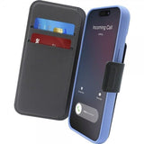 iPhone 15 Plus / 14 Plus / 12 Pro Max Puro Folio Cover med Kortholder - MagSafe Kompatibel - Sort