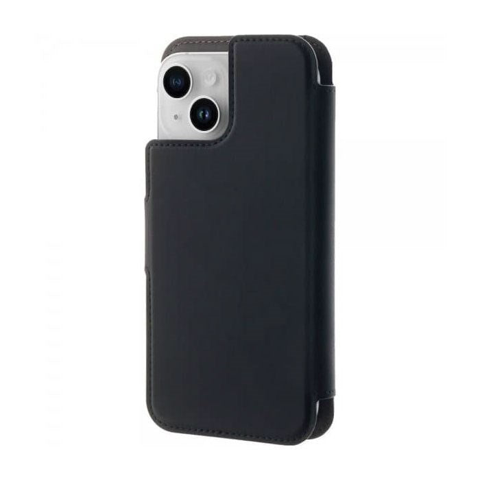 iPhone 15 Plus / 14 Plus / 12 Pro Max Puro Folio Cover med Kortholder - MagSafe Kompatibel - Sort