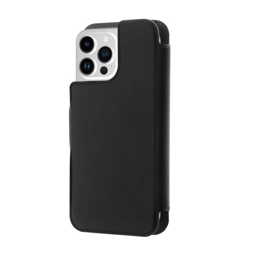 iPhone 14 Pro Max / 13 Pro Max Puro Folio Cover med Kortholder - MagSafe Kompatibel - Sort