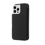 iPhone 14 Pro Max / 13 Pro Max Puro Folio Cover med Kortholder - MagSafe Kompatibel - Sort