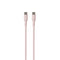 USB-C til USB-C-kabel - PURO Soft 1,5m - Rosa